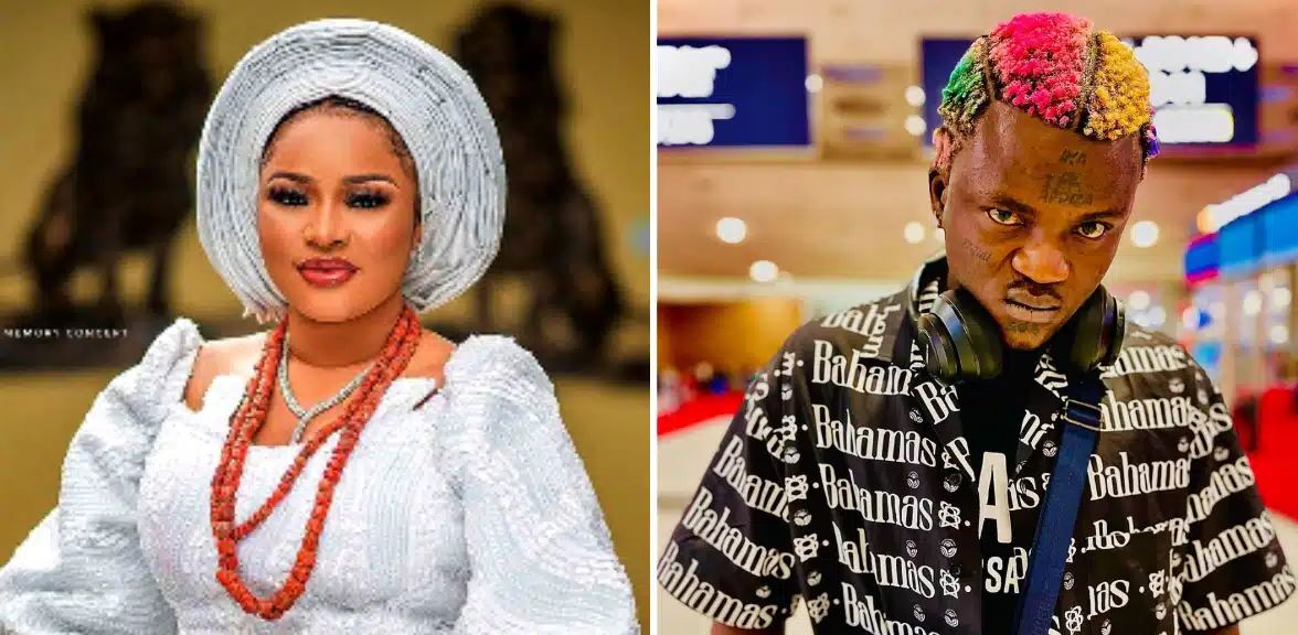 The Love Of My Life, I Believe My Heart Is Safe With You – Late Alaafin’s Wife, Queen Dami, Declares Love For Portable