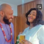 Pastor Yul Edochie And Second Wife, Judy Austin Celebrate Valentines Day With Alcoholic Beer (Video)