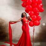 Actress Ini Dima-Okojie Stuns In Red On Her Birthday (Photos)