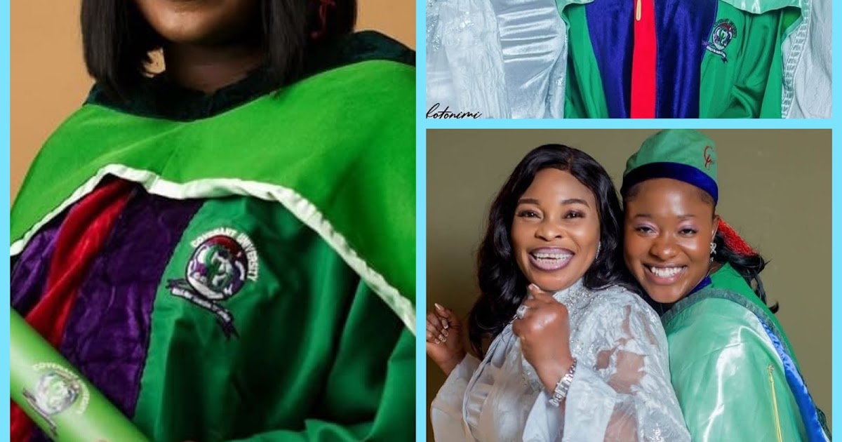 “Our hearts are filled with so much joy” – Tope Alabi celebrates daughter as she graduates from Covenant University with good grades (Photos)