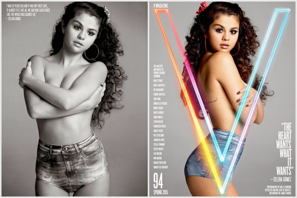 Selena Gomez Poses Topless For V Magazine February Issue