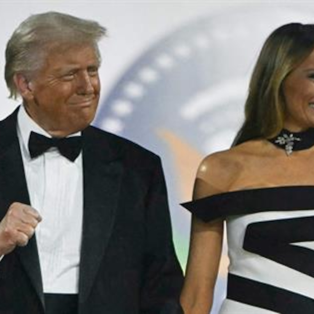 Melania Trump Wears Bold Gown to Donald Trump’s Inauguration Ball