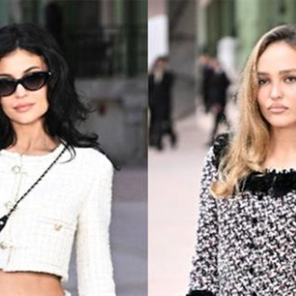 Kylie Jenner Attends Paris Fashion Show Alongside Timothée Chalamet’s Ex Lily-Rose Depp