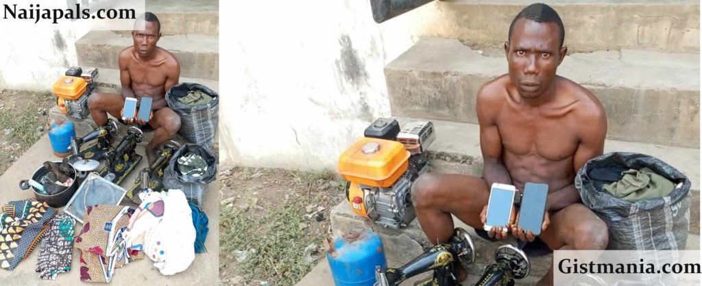 Serial Thief, Lamidi Amoto Lucky Arrested in Kogi, Stolen Items Recovered