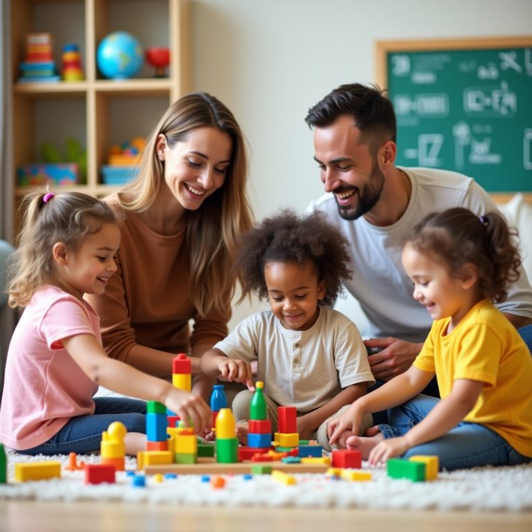 How to Choose Educational Toys for Your Child: Child playing with educational building blocks to enhance creativity and motor skills.